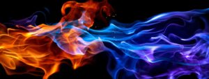 Red and Blue Fire